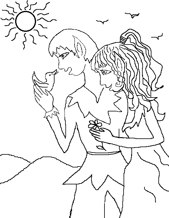 pagan children moon coloring pages - photo #28